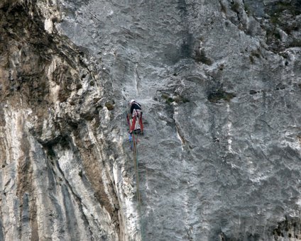 2007-gardasee_0131 eCard versenden / [Tag 7 (13-10)] Kletterer an der Collodri-Wand (Arco)